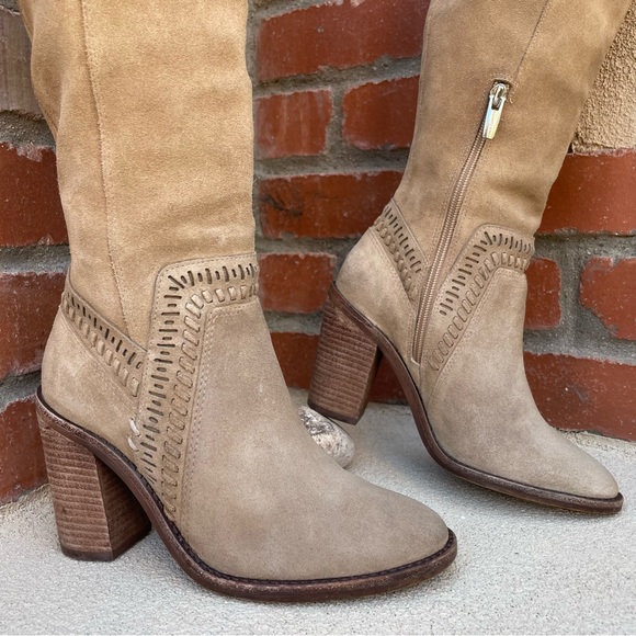 Vince Camuto “Madolee” Over the Knee Suede Leather Boot Sz 6M - Picture 3 of 15